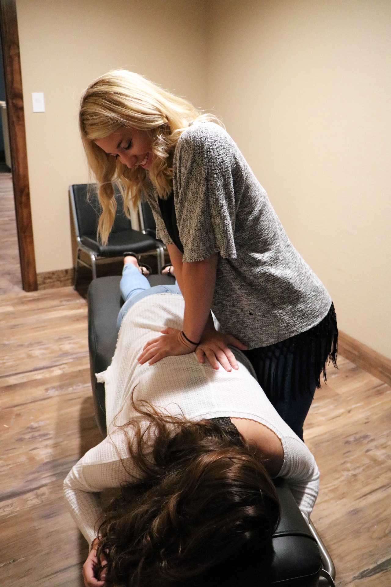 Chiropractic adjustment room at Phillips Chiropractic