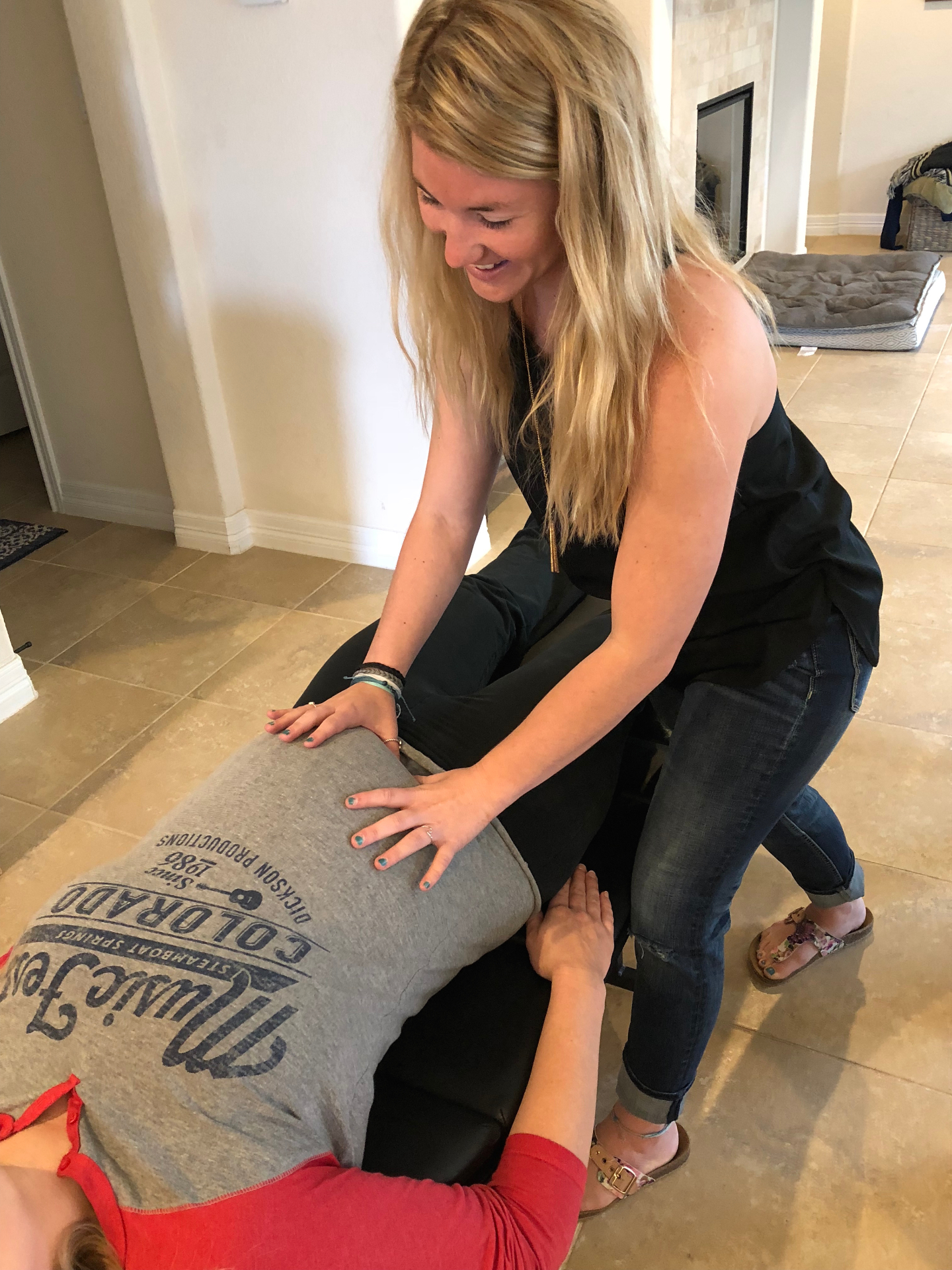 Prenatal chiropractic adjustment